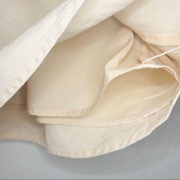 Sold! J. Jill Cream Linen Midi Skirt - Picture 2 of 7